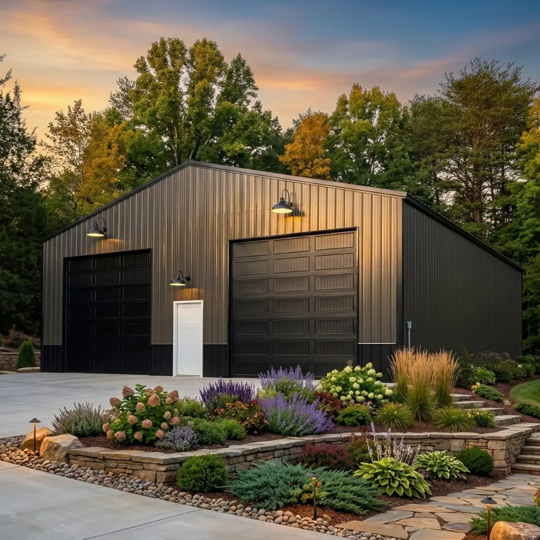 40x60x12 commercial steel building — interactive diagram of building components